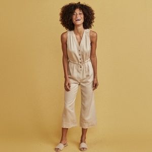 NWT Marine Layer Tan Katy Jumpsuit - Sz L